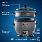 Olla Arrocera Oster CKSTRC8029S Bandeja de Vapor y Función Sofrito 1.8L - Imagen 3