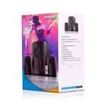 Parlante 2.1 Micronics MIC S7028BT McQueen BT, USB, FM - Imagen 3