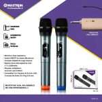 Micrófono Inalámbrico Maxtron MX-7268 Profesional Dual - Imagen 5