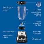 Licuadora Oster BLSTPYG1311NBG Tecnología Reversible y Vaso Blend-N-Go 1.5 Lts - Imagen 7