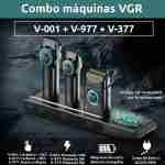 Máquina De Cortar Pelo VGR 3 En 1 Profesional Con Trimmer y Shaver USB-C - Imagen 6