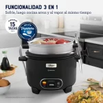 Arrocera Oster CKSTRC15DFBLK 053 DiamondForce 3 en 1 De 15 Tazas - Imagen 6