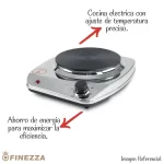 Cocina Eléctrica FZ-202D3CH 1 Hornilla Acerado - Imagen 3