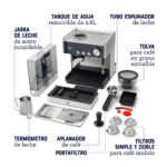 Cafetera Espresso Oster BVSTEM7400-053 Perfect Brew - Imagen 7