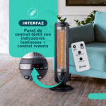 Estufa Eléctrica Fibra Carbono Kendal KFC-600D Wifi 700w Cobertura 14m2 - Imagen 4