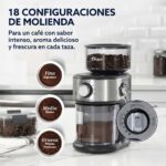 Molinillo De Café Automático Oster BVSTBMH24 Con 18 Niveles De Molienda - Imagen 6