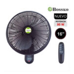 Ventilador de Pared Bossko BK-8210PD de 16" Control Remoto