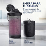 Licuadora Portátil Oster BLSTGFP-B20-000 Go Max 590ml Recargable Usb-C - Imagen 7