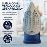 Plancha de Vapor Oster GCSTAC7202-053 AeroGlide S7200 Azul - Imagen 4