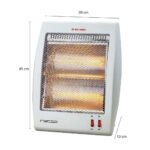 Calefactor Eléctrica Recco NSB-80L4 Halógena 800w - Imagen 2