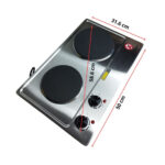 Cocina Eléctrica Finezza FZ-320H2CE de 2 Hornillas - Imagen 5