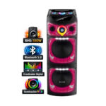 Torre de Sonido Halion HA-1244 Con 02 Bocinas de 2*12" Karaoke RGB