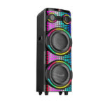 Torre de Sonido Halion HA-1246 Con 02 Bocinas de 2*12" Karaoke RGB - Imagen 5