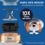 Licuadora Oster BLSTPBRG Osterizer Max 1500W Vaso de Vidrio 1.75 L - Imagen 4