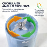 Licuadora Portátil Oster BLSTGFP-MH20-000 Go Max 590ml Recargable Usb-C - Imagen 3
