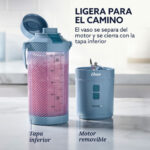 Licuadora Portátil Oster BLSTGFP-MH20-000 Go Max 590ml Recargable Usb-C - Imagen 6