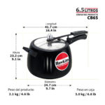 Olla de Presión Hawkins Handi Contura CB65 6.5 Litros Negra - Imagen 2