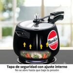 Olla de Presión Hawkins Handi Contura CB65 6.5 Litros Negra - Imagen 7