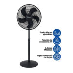 Ventilador Pedestal Oster EOSVELIST1631 18" 75 Watts