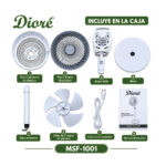 Ventilador Pedestal Dioré MSF-1001 de 80w 10" - Imagen 3