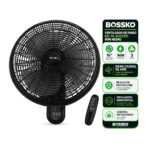 Ventilador de Pared Bossko BK-16-8010PD 16" C.C Remoto 90w