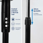 Ventilador pedestal Evolution FS45M1R 18” 180W C.C Remoto - Imagen 2